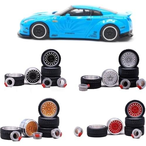 1/64 Model Modified Tire No.8012 Model Modified Tire Alloy Of Tire Toy Diecasts Vehicles General Change Model Car Wheel Rub C5J2