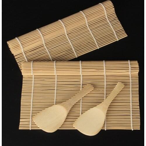 Sushi Making Kit preparing sushi rolls tools Roller shutters Rolling Mat for making rice mold rolls and maker curtains for sushi