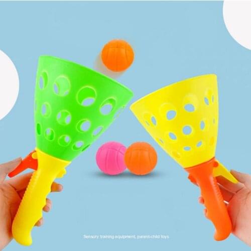 Launch Throw Catch Ball Set Garden Outdoor Sports Game Toy Parent-Child Interactive Toys Game for Kids Children 4 Years Old