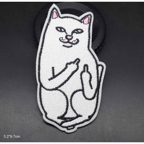 Cat Iron On Patch Clothes Patch For Clothing Boys Embroidered Embroidery Patch Garment