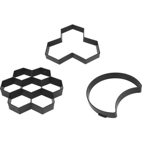 Plastic Manually Paving Cement Brick Concrete Moulds DIY Path Maker Mold Garden Stone Road Paving Mold Building Decoration