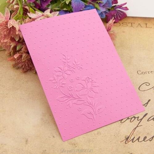 Plastic Embossing Folder Template DIY Scrapbook Photo Album Card Making Decoration Crafts Flower M17 21 Dropship