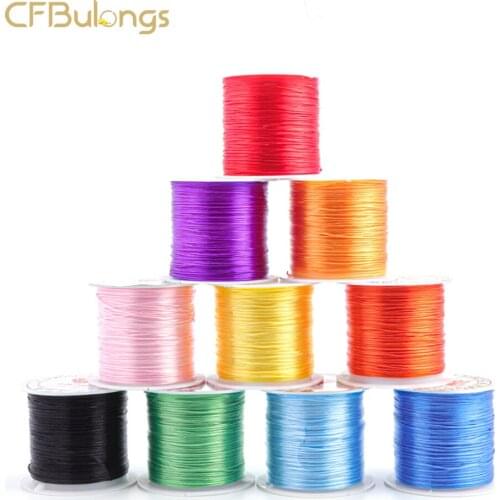 393Inches/Roll Of Strong Elastic Crystal Nylon Thread With Beads For Hand-made Beaded Bracelet Necklace DIY Jewelry Tendon rope