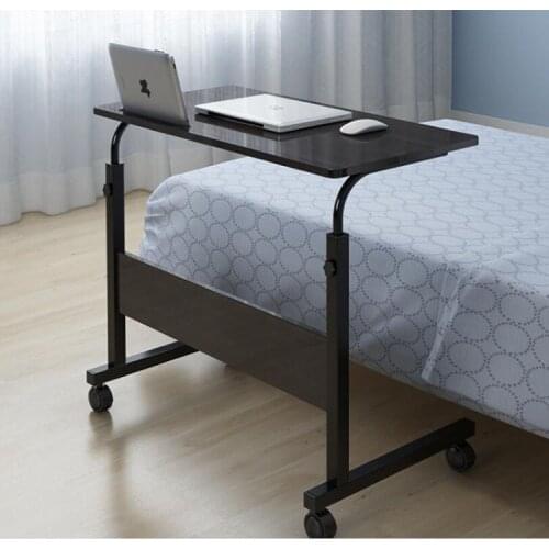 Adjustable Computer Desk with Wheels Portable Laptop Desk Rotate Notebook Bed SofaTable Can be Lifted Standing Desk