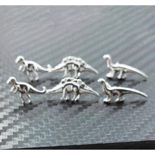 3 Pairs Cute Popular Dinosaur Alloy Studs Earrings Personality Accessories wholesale