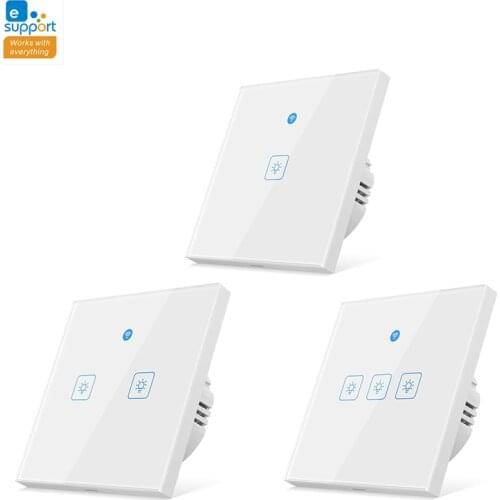 EWeLink WiFi Smart Switch with Motion Sensor EU 220V 1 2 3 Gang Wireless Control Touch Light Switches Works Alexa Google Home