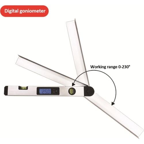 Digital Protractor Angle Level Angle Finder Electronic Level 230 Degree Inclinometer Level Angle Slope Tester Ruler 400mm