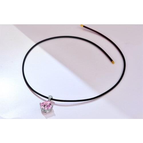 Designer Fashion 925 Sterling Silver Jewelry 3A Cubic Zirconia Party Necklace