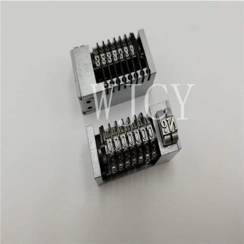 2 pcs High quality Numbering Machine 7 Digit 4*8 for Letterpress