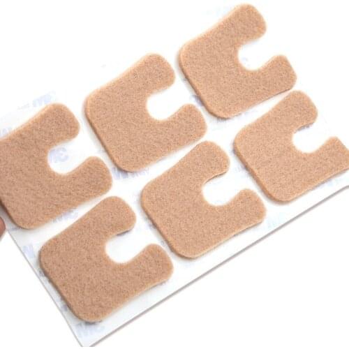 1Pair=2PCS Felt Foot Pads Reduce Foot Friction Relieve Pain Self-adhesive Foot Patches Soft Breathable Foot Sole Sticker Pads
