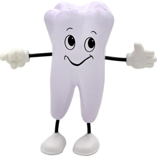 1pc Tooth-figure Squeeze Soft PU Toy Tooth Shape Toy Dental Clinic Dentistry Dentist Gift Dentist Simulation Toy