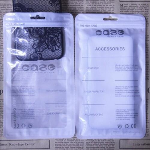 100pcs Mobile phone case ziplock bag transparent bone bags