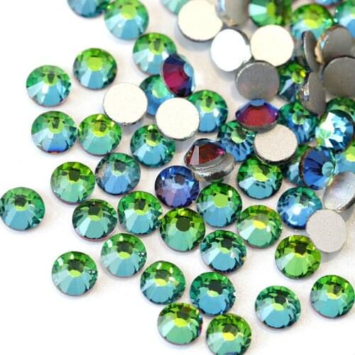 1440PCS Red Volcanic Colors Glass Non Hot Fix Rhinestones Crystal Flatback Nail Art Glitter Stones For Nail Art Decoration B0996