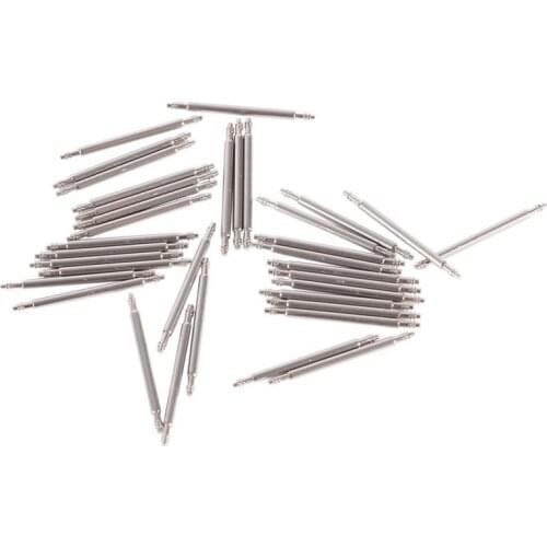 20pcs/pack Stainless Steel Watch Band Spring Bars Pins Repair Watchmaker Link Pins Remove Tools Size 12-26mm