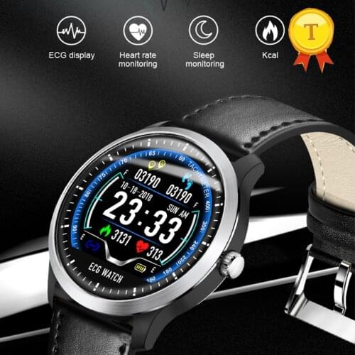 2018 Stainless Steel ECG+PPG Smart band Bracelet man woman wristband Fitness Tracker Heart Rate 3D UI Sports smart Wristband