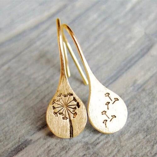 3Colors Simple Dandelion Earrings For Women Engagement Wedding Jewelry Statement Earrings Party Floral earring Womens Fashion