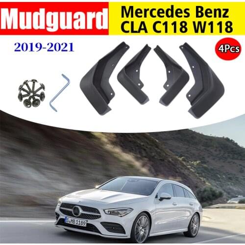 Front Rear 4pcs Mud Guards FOR NWE Mercedes Benz CLA W118 C118 Mudguard Fenders Mud Flap Guard Splash Car Accessories 2019-2021