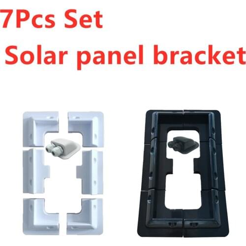 7x RV Top Roof Solar Panel Side Mounting Fixing Bracket Kit ABS Supporting Holder for Caravans Camper Boat Yacht Motorhome 7Pcs