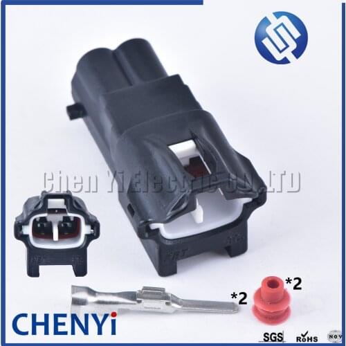 1 set 2 Pin 2.2 mm male Automotive waterproof connector ABS Sensor Wheel speed sensor Plug MG641221-5 For HYUNDAI KIA ceed