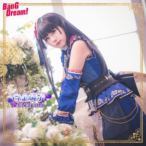 Bang Dream! Shirokane Rinko Roselia Cosplay Costume Anime Dresses Christmas Halloween Free shipping CG765ZT