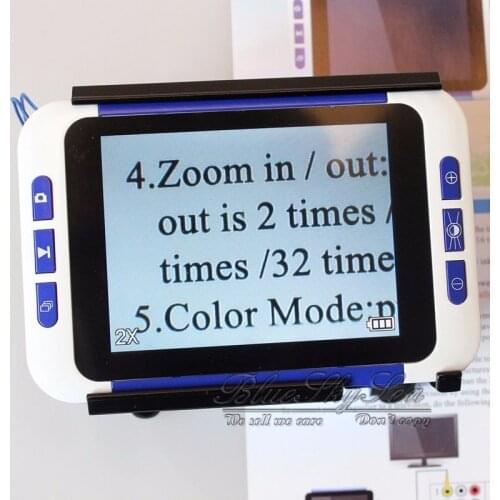 BOBLOV 2-32X 3.5" Color LCD lupa Electronic Reading Digital Magnifier Low Vision for Reading Aid loupe electronique vergrootglas