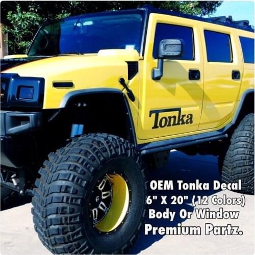 For (2pcs) Hummer HH3 Tonka OEM Vinyl Window Body Decal New