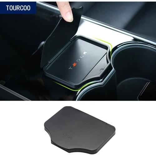 For Tesla Model 3 Key Card Storage Box Limiter Induction Holder Card Slot Storage Modification Accessories