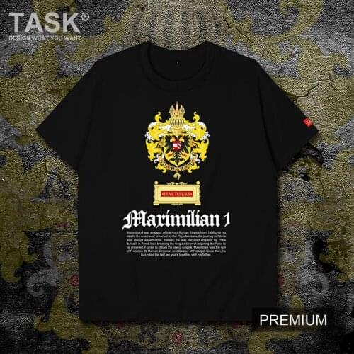 Holy Roman Empire Maximilian I Badge Printed T-Shirt Summer Cotton O-Neck Short Sleeve Mens T Shirt New S-3XL