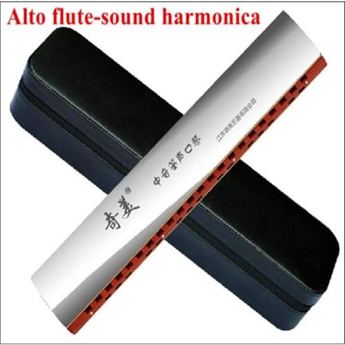 Alto Flute-sound Harmonica Red Wooden Core Armonica Instrumentos Musicais Mouth Ogan Professional Alto Flute-sound Harmonica