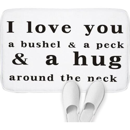 Nordic English Alphabet Kitchen Mat Doormat Nice Text Antislip and Waterproof Carpet At The Entrance of Living Room and Bedroom