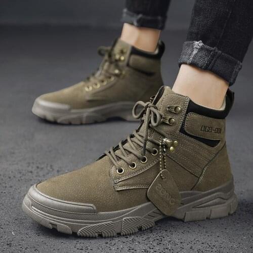 Men Tactical Military Army Boots Breathable Leather Mesh High Top Casual Desert Work Shoes Mens SWAT Ankle Combat Boot5fg