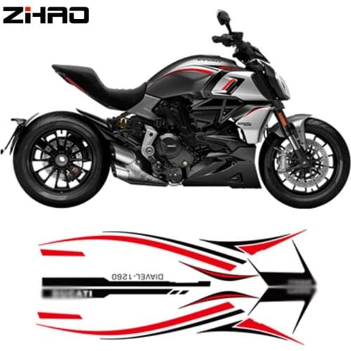 NEW For DUCATI DIAVEL Diavel 1260 Reflective Motorcycle Fuel Tank Sticker Accessories Decals Stickers