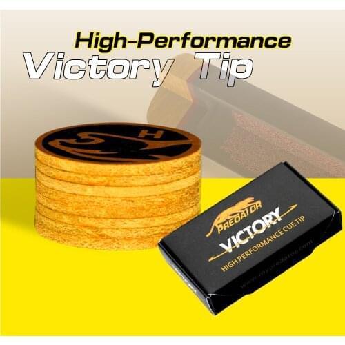 PREDATOR Victory 3142 Z2 Billiard Tip 2Pcs/Box 14mm H/M/S Pool Cue Stick Tip 8 Layers Cue Tips Professional Billiard Accessories