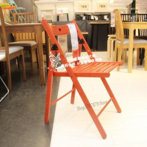 Solid wood folding chair recliner dining chair Nano cool chair solid wood chair leisure chair