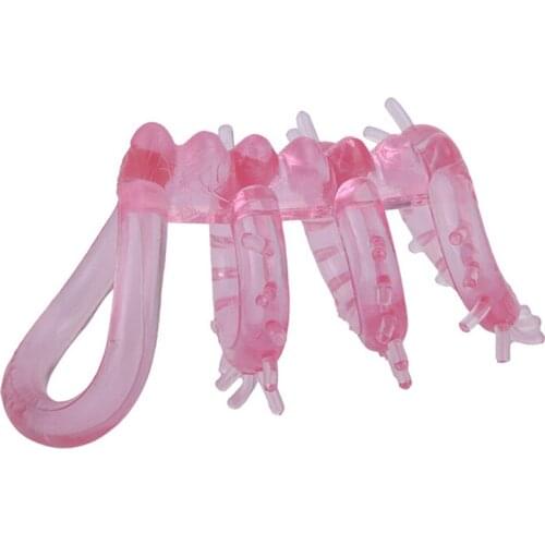 Solar Erotic Extender Delay Ring Sexy Master Triple Ticklers Cock Ring Massager Relax Passion Silicone For Men