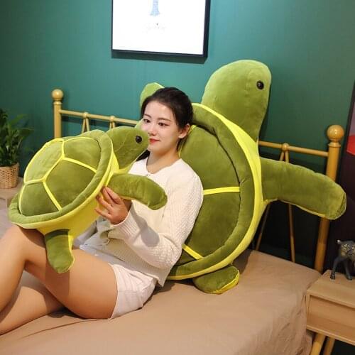 Super Soft 35/45/55CM Tortoise Plush Toy Kawaii Animal Dolls Stuffed Animal Sea Turtle Pillow Birthday Gifts for Children Girl