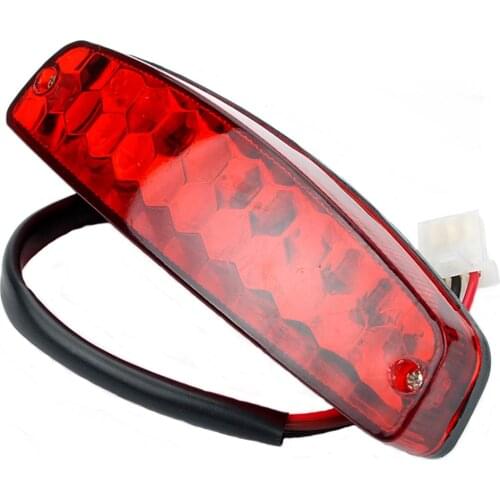 Lamp Brake Light Replacement 3 Wire 12V Taillight Red For ATV Off-road Motorcycle