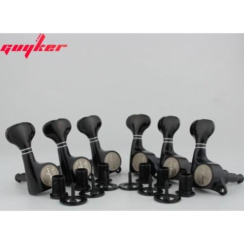 GUYKER Black Tuners Electric Guitar Machine Heads Tuners