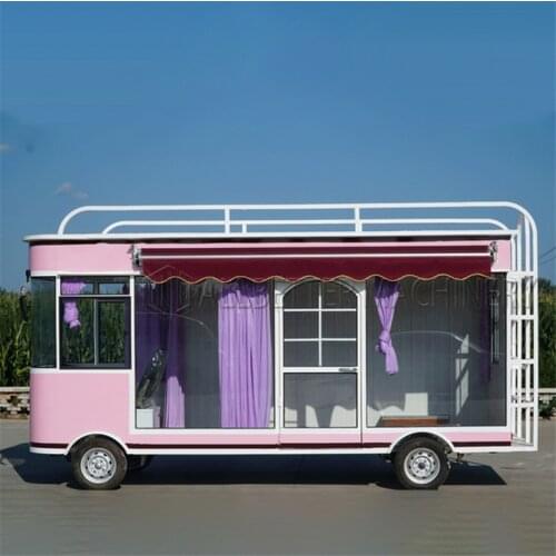 Street Food Bus Bbq Kitchen Pizza Taco Truck Cheese Hot Dog Van Full Food Equipment Thailand Mobile Kitchen