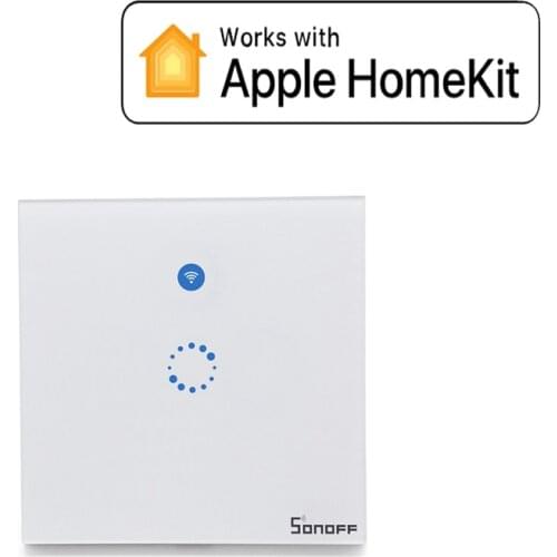 WiFi Smart touch panel Light switch ON/OFF wall switch work with Apple HomeKit for smart home light control