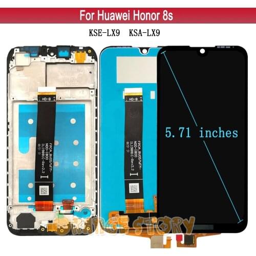 For Honor 8s LCD Screen For Huawei Honor8s KSE-LX9 KSA-LX9 LX2 LX3 Display Touch Screen Sensor Frame Replacement 100% Tested