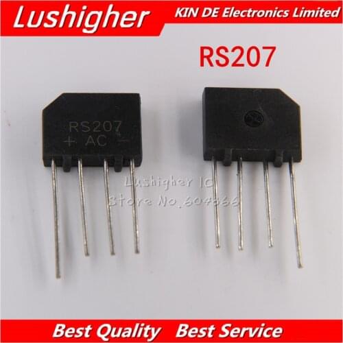 10pcs RS207 Rectifier Bridge 2A 1000V