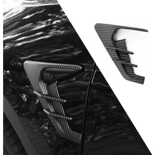 2Pcs For Tesla Model 3 Y 2021 Model3 Side Camera Carbon Fiber ABS Protection Cover For Tesla Model Three Exterior Accessories