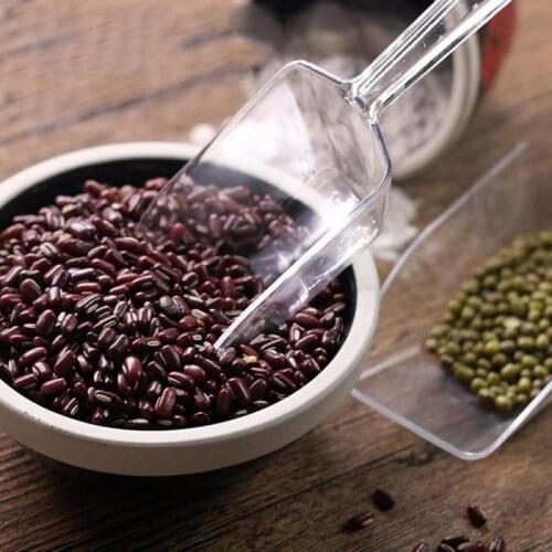 3PCS Kitchen Cream Buffet Flour Mini Clear Ice Shovels Food Candy Scoop Plastic