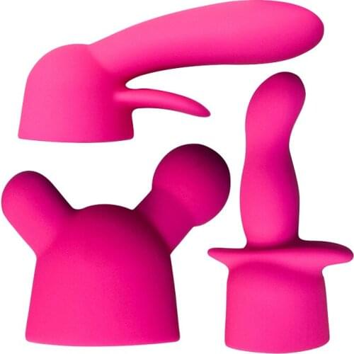 3 Styles Vibrators Accessory Caps Headgear Hat Extension for Wand Vibrator Sex Toys for Woman Clitoris Stimulator Adult Sex Toy