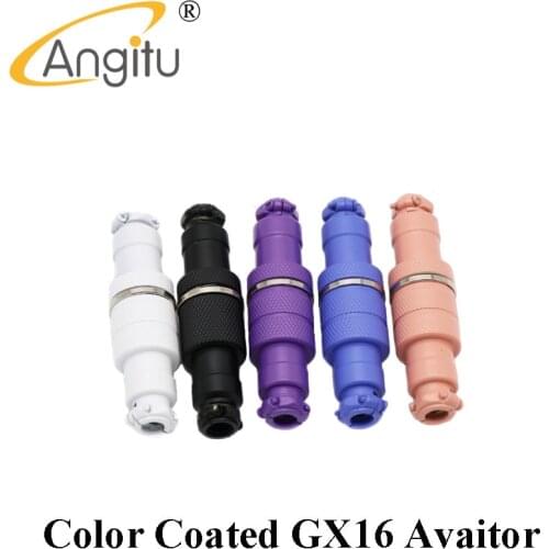 Angitu 1 Set GX12 GX16 Aviator Aviation Socket Plug 4Pin Male And Female