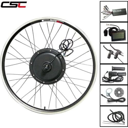 Ship From PL US RU ES Electric Bike Conversion Kit 48V 1000W 1500W 20 24 26 27.5 28 29in 700C EBike Bicycle Rear Motor Wheel