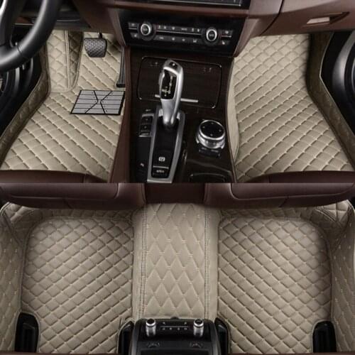 Flash mat leather car floor mats for Skoda all models octavia fabia superb kodiaq rapid yeti car styling auto accessories