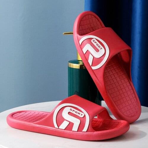 EVA summer mens and womens home slippers non-slip beach slippers fashion bathroom slippers