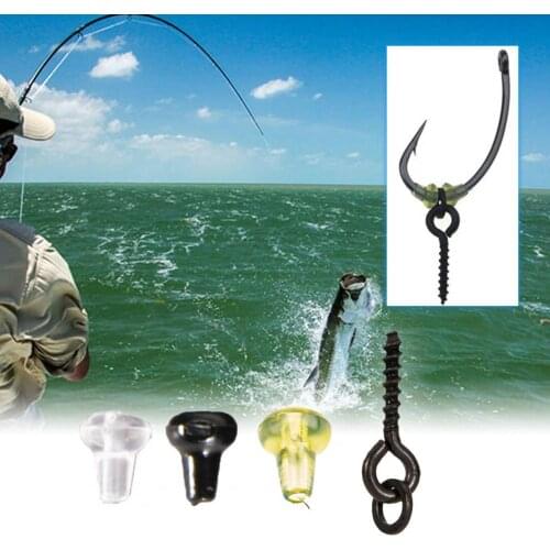 80%HOT1 Set Hook Stops Beads Water Resistant Reusable Fishing Accessories Easy to Install Carp Rig Stops for Fishing Lover